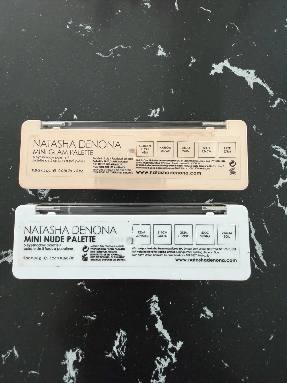 Natasha Denona Eyeshadow Duo - mini nude, and mini glam